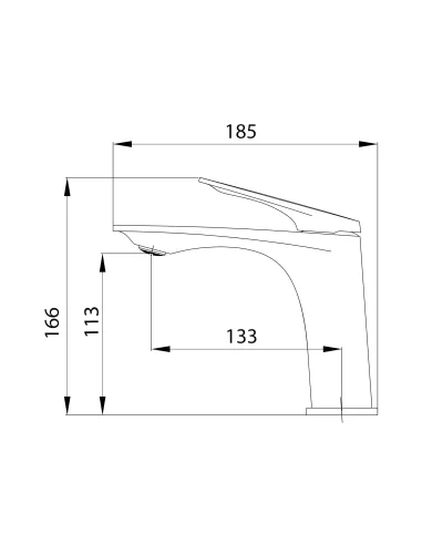 Смеситель для раковины в ванной Q-tap Vlasta New QTVLA270GMB45641 Gunmetal Black PVD