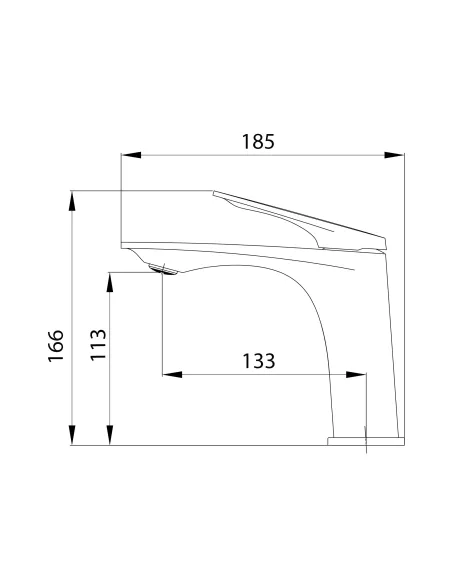 Смеситель для раковины в ванной Q-tap Vlasta New QTVLA270GMB45641 Gunmetal Black PVD