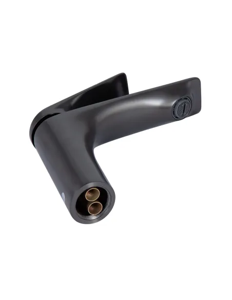 Змішувач для раковини у ванній кімнаті Q-tap Vlasta New QTVLA270GMB45641 Gunmetal Black PVD