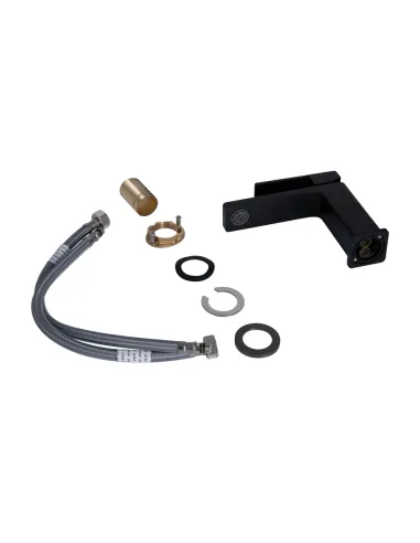 Змішувач для раковини у ванній Q-tap Gemini QTGEM270BLM45674 Black Matt