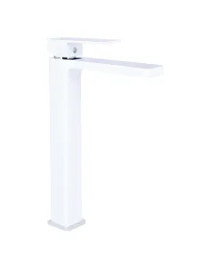 Смеситель для раковины в ванной Q-tap Gemini QTGEM269CRW45679 Chrome/White