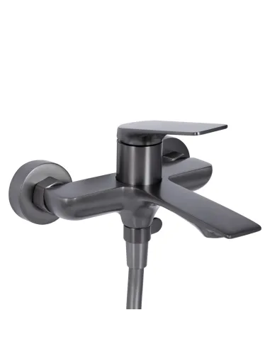 Смеситель для ванны с душем Q-tap Vlasta New QTVLA259GMB45643 Gunmetal Black PVD