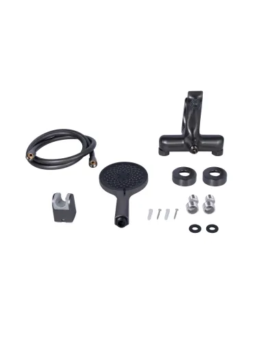 Смеситель для ванны с душем Q-tap Vlasta New QTVLA259GMB45643 Gunmetal Black PVD