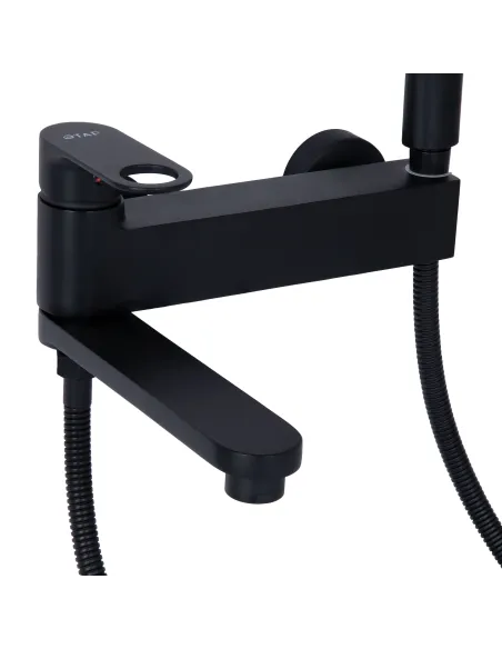 Змішувач для ванни з душем Q-tap Jay QTJAY260BLM45548 Black Matt