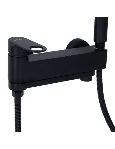 Змішувач для ванни з душем Q-tap Jay QTJAY260BLM45548 Black Matt