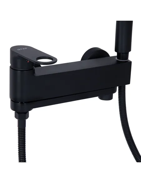 Змішувач для ванни з душем Q-tap Jay QTJAY260BLM45548 Black Matt