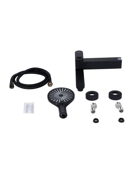 Смеситель для ванны с душем Q-tap Jay QTJAY260BLM45548 Black Matt