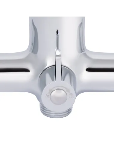 Змішувач для ванни з довгим виливом Q-tap Cardinal QTCAR260CRM45657 Chrome з душовим набором