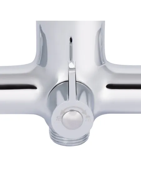 Смеситель для ванны с длинным изливом Q-tap Cardinal QTCAR260CRM45657 Chrome, с душевым набором