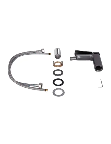 Змішувач для біде Q-tap Slavonice QTSLA255GMB45923 Gunmetal Black PVD