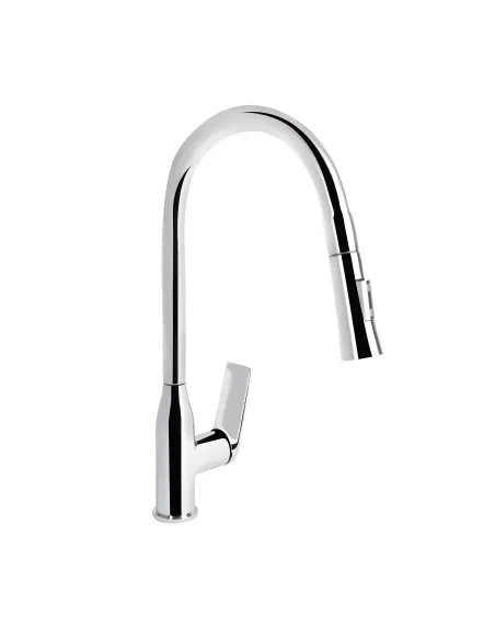 Смеситель для кухни с выдвижным изливом Q-tap Vlasta New QTVLA344CRM45646 Chrome