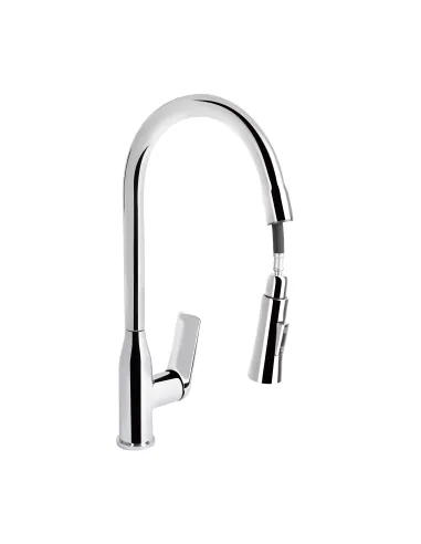 Смеситель для кухни с выдвижным изливом Q-tap Vlasta New QTVLA344CRM45646 Chrome