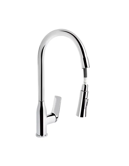 Смеситель для кухни с выдвижным изливом Q-tap Vlasta New QTVLA344CRM45646 Chrome