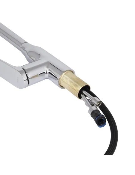 Смеситель для кухни с выдвижным изливом Q-tap Vlasta New QTVLA344CRM45646 Chrome