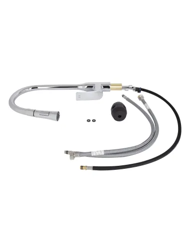 Смеситель для кухни с выдвижным изливом Q-tap Vlasta New QTVLA344CRM45646 Chrome