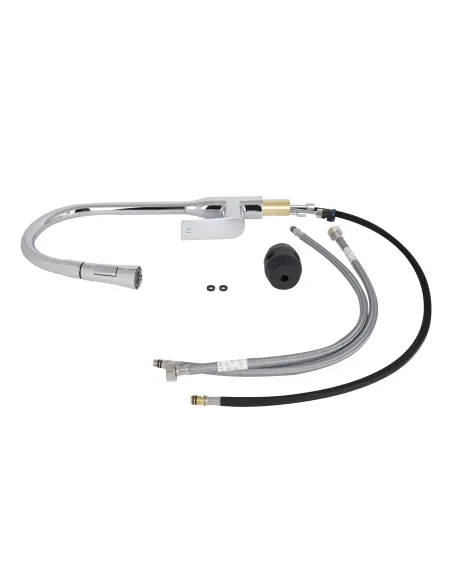 Смеситель для кухни с выдвижным изливом Q-tap Vlasta New QTVLA344CRM45646 Chrome