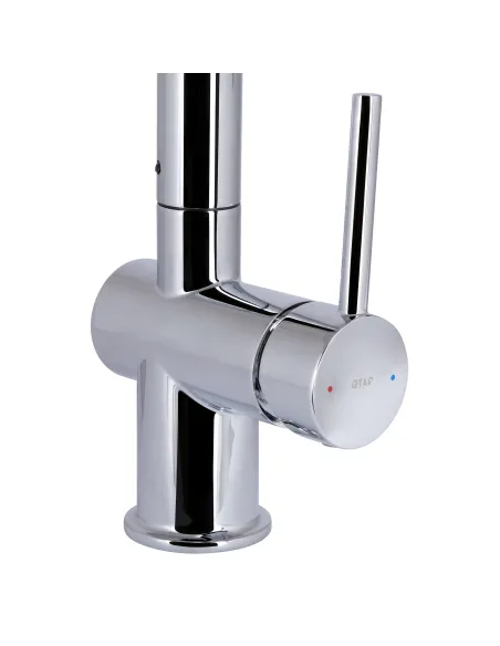 Смеситель для кухни с выдвижным изливом Q-tap Rozcesti QTROZ367CRM45941 Chrome с подключением для питьевой воды