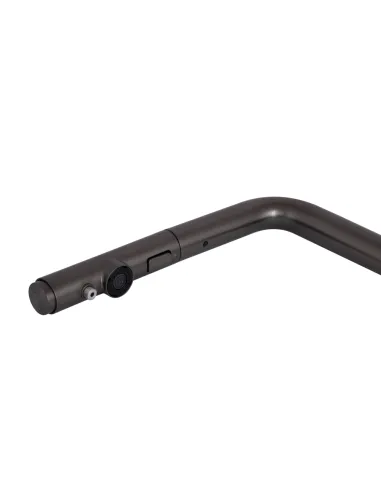 Змішувач для кухні з висувним виливом Q-tap Rozcesti QTQTROZ367GMB45942 Gunmetal Black PVD з підключенням для питної води