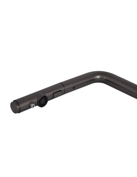 Смеситель для кухни с выдвижным изливом Q-tap Rozcesti QTQTROZ367GMB45942 Gunmetal Black PVD с подключением для питьевой воды