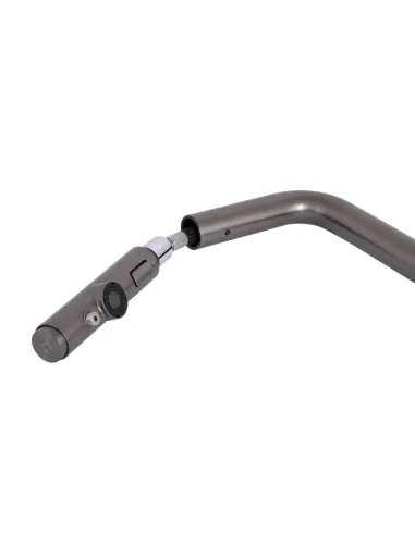 Смеситель для кухни с выдвижным изливом Q-tap Rozcesti QTQTROZ367GMB45942 Gunmetal Black PVD с подключением для питьевой воды