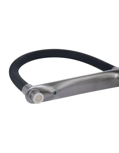 Смеситель для кухни с гибким изливом Q-tap Vlasta New QTVLA364GMB45649 Gunmetal Black PVD с подключением для питьевой воды