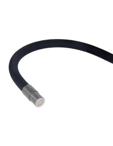 Смеситель для кухни с гибким изливом Q-tap Vlasta New QTVLA364GMB45649 Gunmetal Black PVD с подключением для питьевой воды