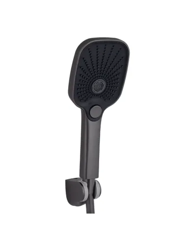 Змішувач для ванни з душем Q-tap Gemini QTGEM259GMB45684 Gunmetal Black PVD