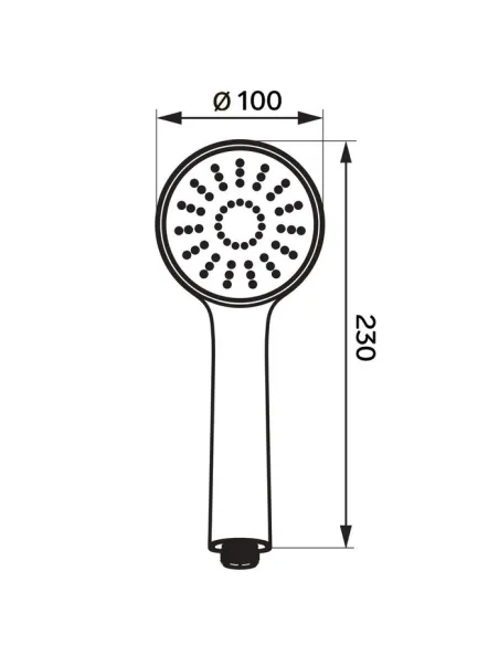 Лейка для душа ручная Wezer WKY-12, круглая 5 режимов
