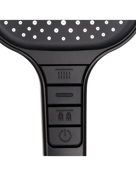 Лейка для ручного душа Q-Tap Rucni QTRUC125BLM45957 Black Matt, 130x130 мм, 3 режима, черная