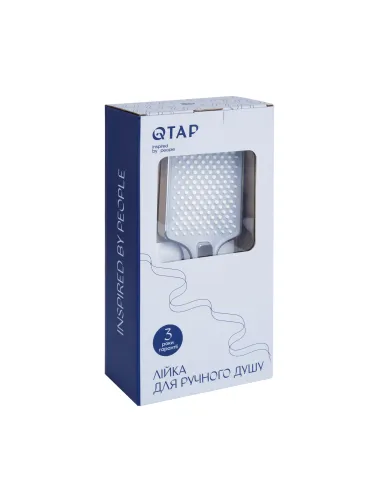 Лійка для ручного душу Q-Tap Rucni QTRUC125CRM45958 Chrome, 140x95 мм, 3 режими