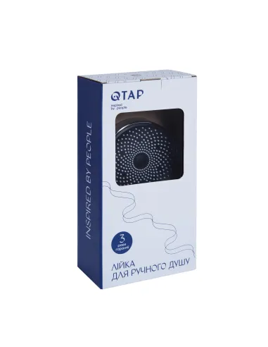 Лійка для ручного душу Q-Tap Rucni QTRUC125CRM45952 Chrome, 130 мм, 3 режими