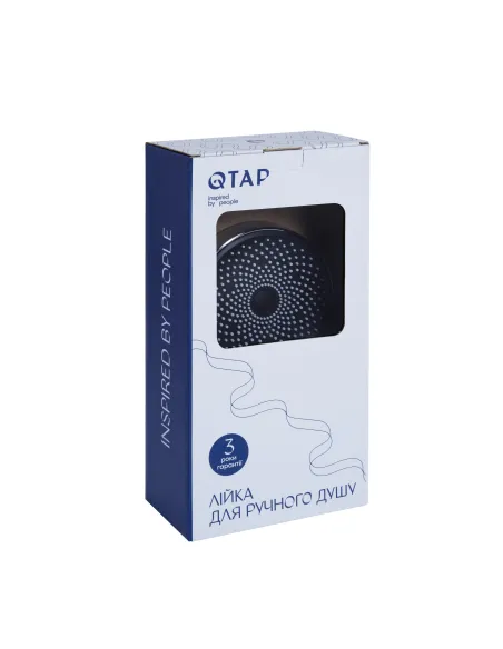 Лейка для ручного душа Q-Tap Rucni QTRUC125CRM45952 Chrome, 130 мм, 3 режима