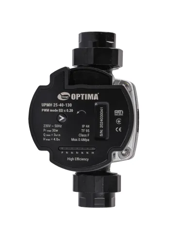 Циркуляційний енергозберігаючий насос Optima Prime UPMH 25-40AUTO 130 мм, з гайками