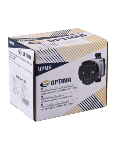 Циркуляционный насос энергосберегающий Optima Prime UPMH 25-40AUTO 130 мм, с гайками