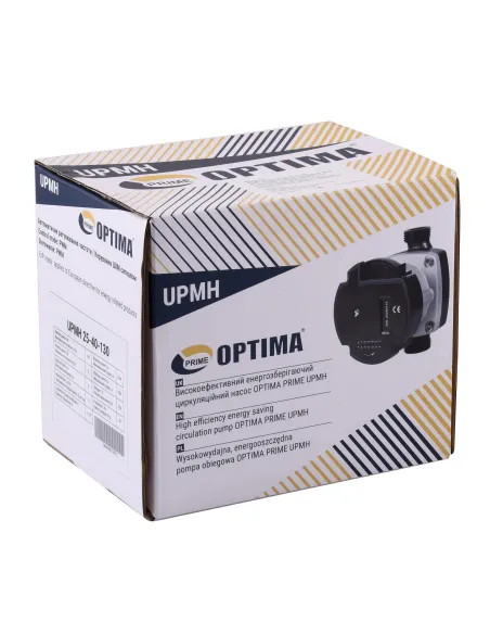Циркуляційний енергозберігаючий насос Optima Prime UPMH 25-40AUTO 130 мм, з гайками