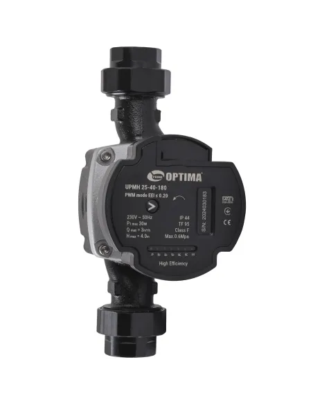 Циркуляционный насос энергосберегающий Optima Prime UPMH 25-40AUTO 180 мм, с гайками