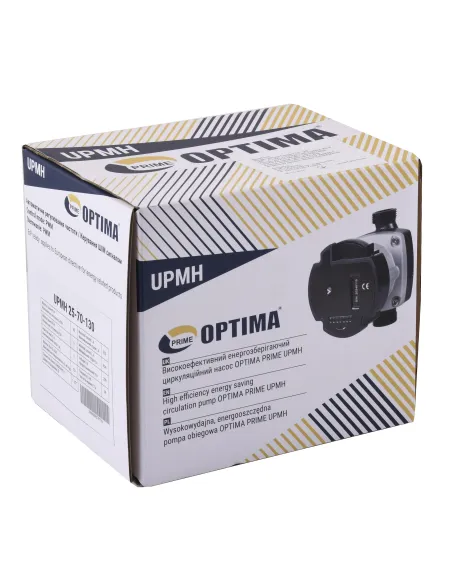 Циркуляционный насос энергосберегающий Optima Prime UPMH 25-70AUTO 130 мм, с гайками