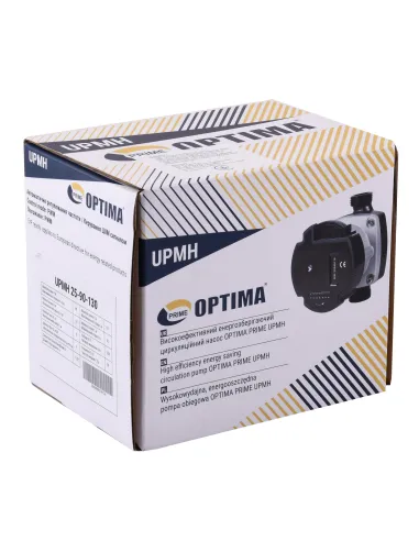 Циркуляційний енергозберігаючий насос Optima Prime UPMH 25-90AUTO 130 мм, з гайками