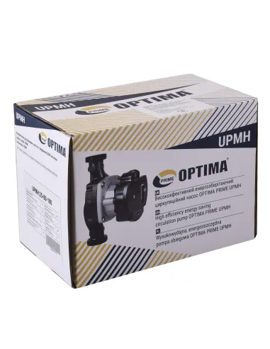 Енергозберігаючий циркуляційний насос Optima Prime UPMH 25-80AUTO 180 мм, з гайками