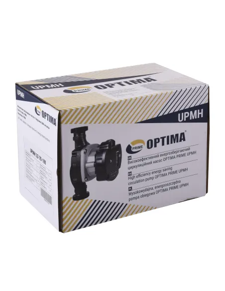 Циркуляционный насос энергосберегающий Optima Prime UPMH 32-70AUTO 180 мм, с гайками Циркуляционный насос энергосберегающий Optima Prime UPMH 32-70AUTO 180 мм, с гайками
