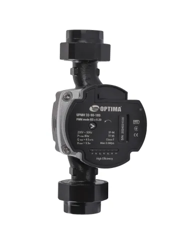 Циркуляционный насос энергосберегающий Optima Prime UPMH 32-90AUTO 180 мм, с гайками
