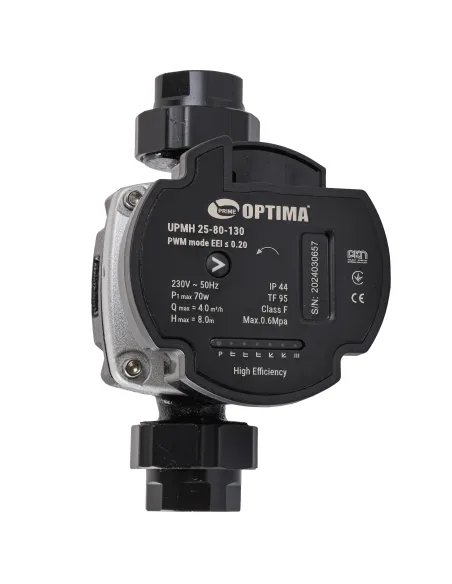 Енергозберігаючий циркуляційний насос Optima Prime UPMH 25-80AUTO 130 мм, з гайками