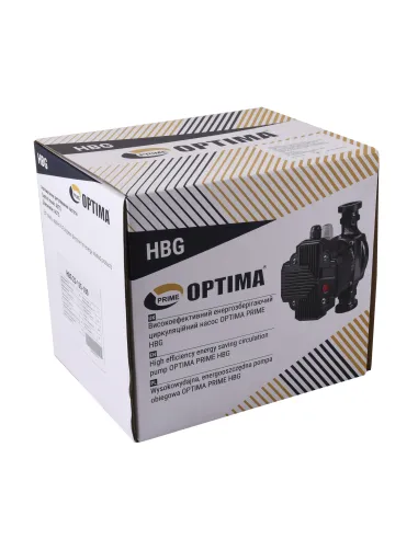 Циркуляційний енергозберігаючий насос Optima Prime HBG 25-125AUTO 180 мм, з гайками
