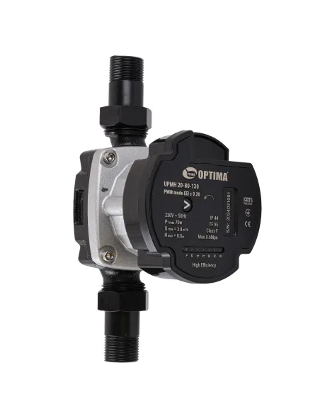 Циркуляційний енергозберігаючий насос Optima Prime UPMH 20-80AUTO 130 мм, з гайками