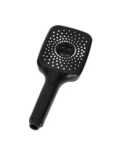 Лійка для душу ручна Wezer WKY-37 Black, прямокутна 3 режими