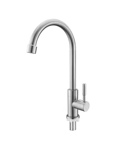 Монокран для умывальника Wezer EKO14A-14, нержавеющая сталь