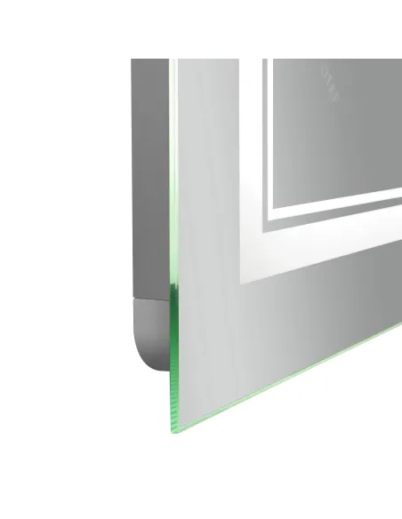 Дзеркало для ванної кімнати Q-Tap Cardinal Reverse QT0478C6080 з LED-підсвічуванням, з антизапітнінням, 600 х 800 мм
