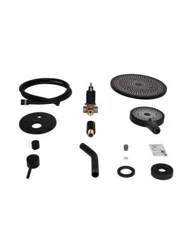 Душова система прихованого монтажу Qtap Scorpio QTSCO113BLM45897 Black Matt