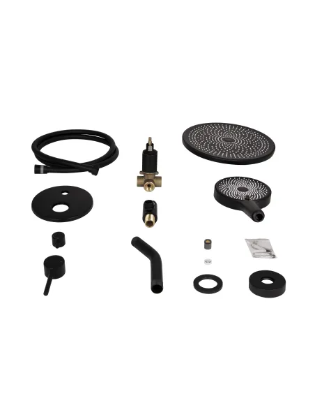 Душова система прихованого монтажу Qtap Scorpio QTSCO113BLM45897 Black Matt