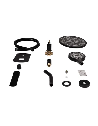 Душевая система скрытого монтажа Qtap Slavonice QTSLA113BLM45900 Black Matt